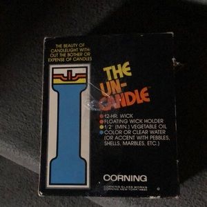 vintage 70’s 80’s glass uncandle candles
